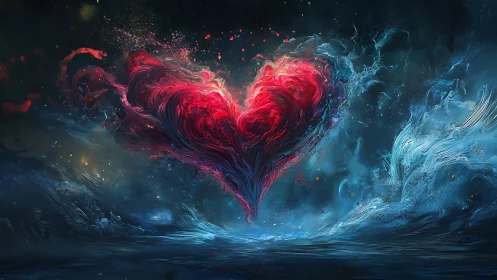 Cosmic Heart in Luminous Turbulence.
