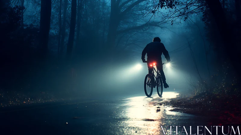Midnight Ride Through the Misty Forest.