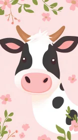 Gentle pink pasture moments with a sweet curious cow.