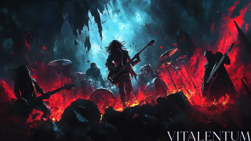 Guitars carve molten lightning as a demon band ignites chaos