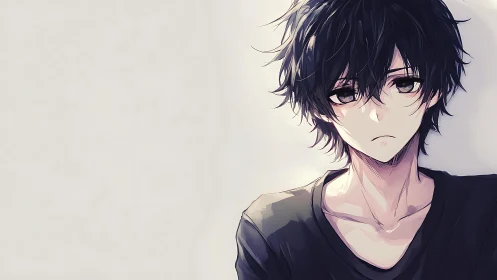 Male anime character against plain light background.