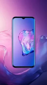 Liquid Dreams in Glass: A Smartphone's Neon Reverie.