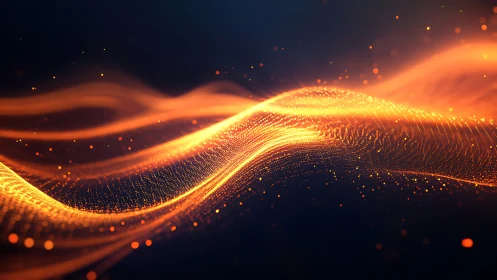 Parametric luminescent data waves in dynamic field space.