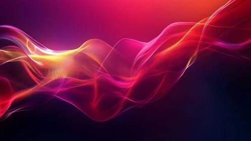 Velvet light waves drifting through glowing sunset color.