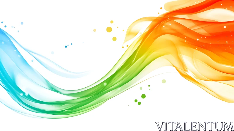 Color currents rush forward like translucent digital silk