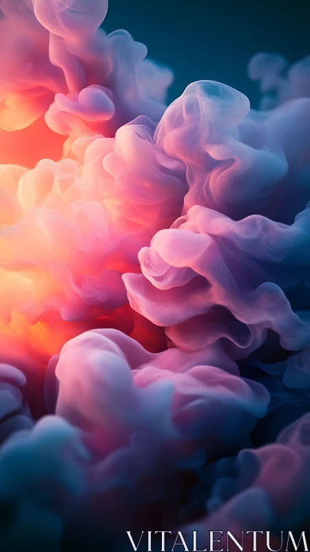 Volumetric neon cloud plumes with radiative color diffusion.