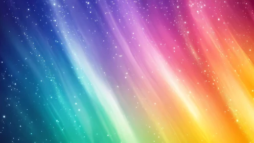 Multispectral auroral light streaks across stellar gradient field.