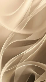 Translucent beige waveforms intersect in layered diagonals