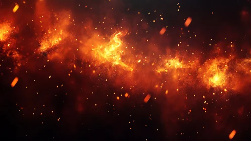 Inferno's Dance: Where Fire Meets Raw Energy.