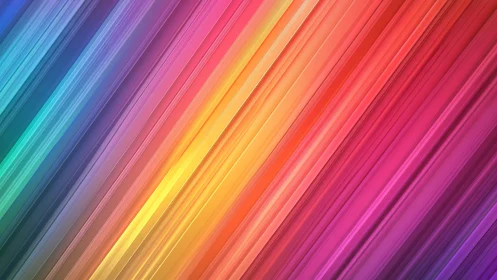 Radiant diagonal light streaks blend into vivid rainbow hues.