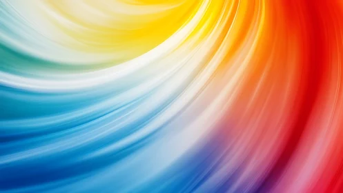 Whirling spectrum currents painting a sunlit color vortex.