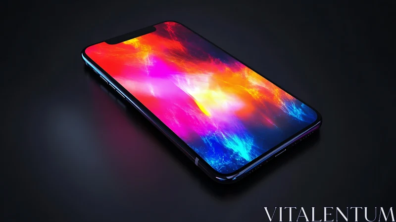 Vibrant Holographic Display on Modern Smartphone.