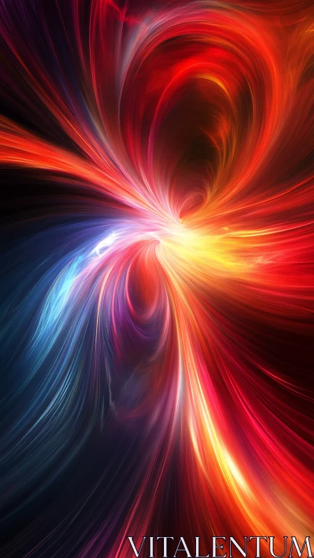 Solar vortex stream bends luminous spectrum in motion.