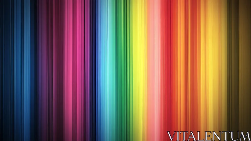 Vertical chromatic spectrum bands form a radiant abstract gradient
