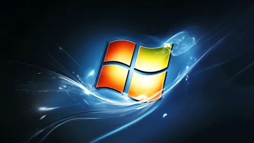 Prismatic window sails through neon currents of digital night