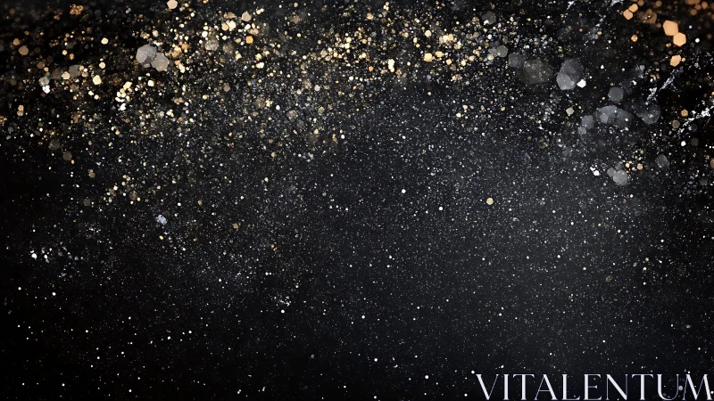 Elegant Gold and Black Glitter Abstract Background Design.