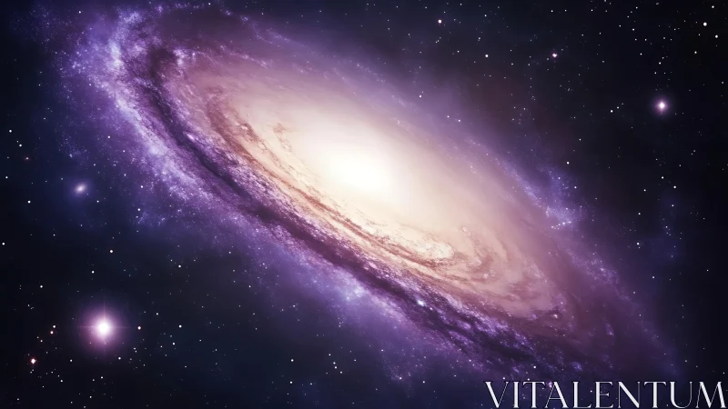 Edge-on spiral galaxy with luminous core and dust lanes.