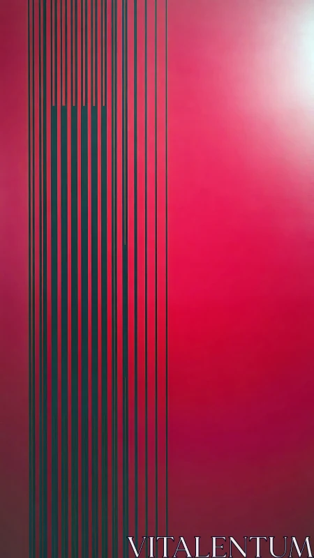 Radiant crimson field welcomes calm vertical rhythms