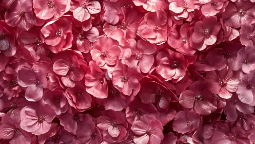 Cascading Pink Flowers Create a Romantic and Luxurious Floral Background