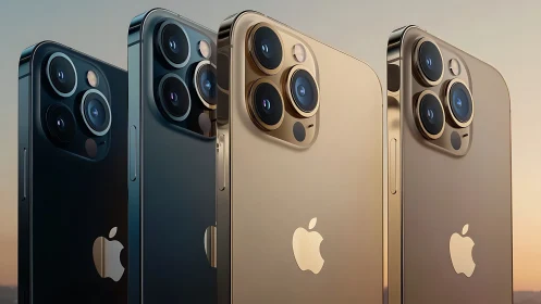 iPhone Pro Lineup Showcases Premium Camera Systems and Colors