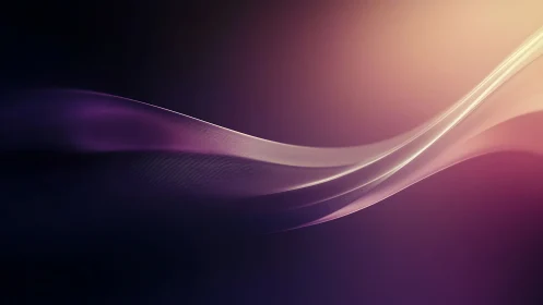 Gentle violet light waves drift calmly across a soft dusk glow