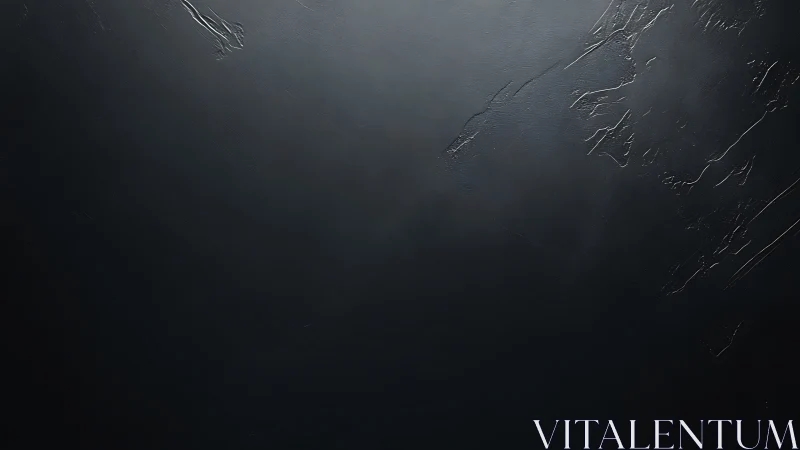 Dark textured surface reveals subtle scratched highlights