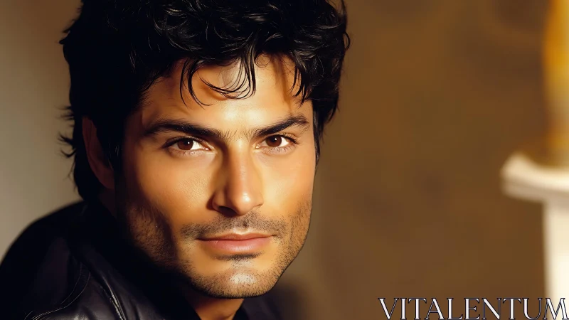 Candlelit gaze turns quiet confidence into molten charisma