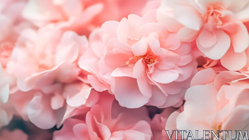 Soft pink blossoms drift together in a dreamy gentle bloom