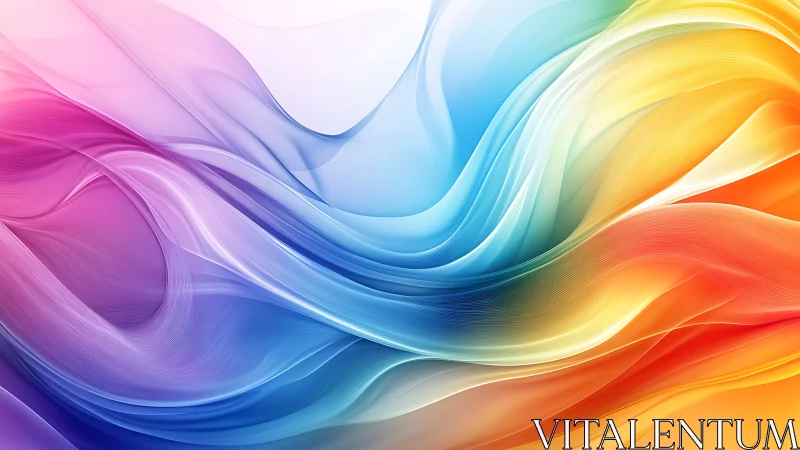 Vibrant fluid color waves in abstract digital gradient composition.