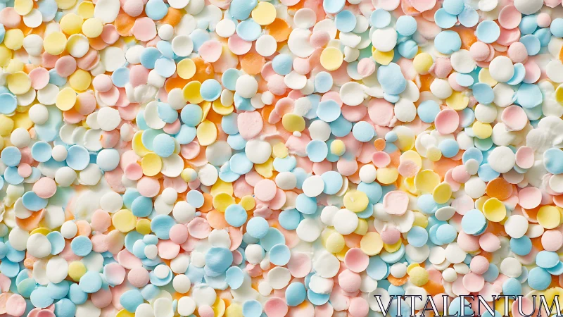 Pastel Spheres Collection. Candy Beads Array.