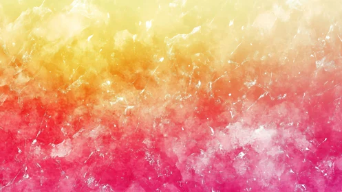 Textured sunrise gradient with crystalline overlay structure.
