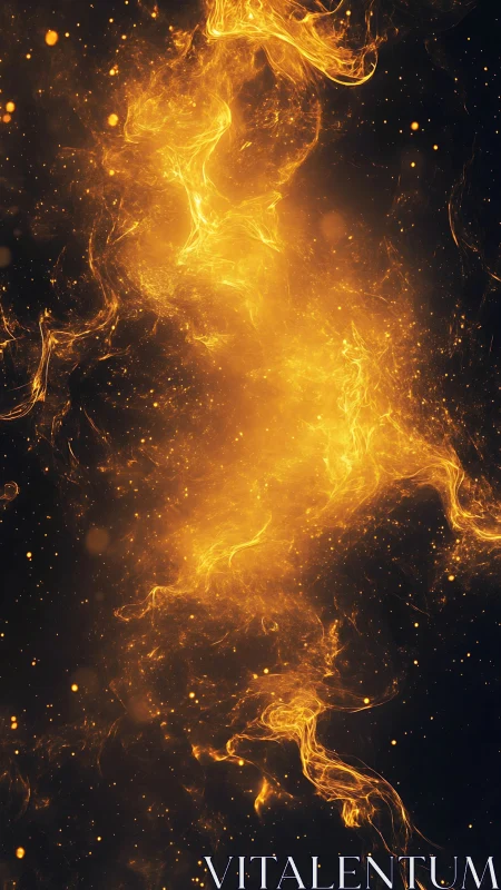 Luminescent Plasma Current Through Cosmic Void.