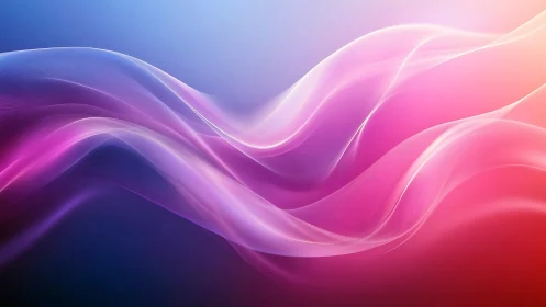 Gradient light waves forming abstract flowing ribbons.