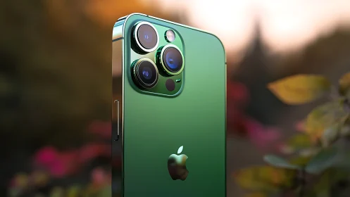 iPhone 13 Pro in Alpine Green: Premium Camera System.