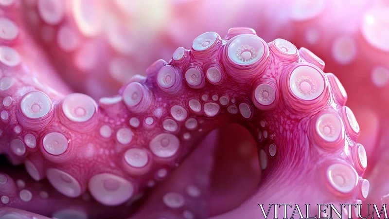 Gentle pink tentacles curling in a dreamy underwater glow.