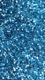 Dense blue glitter bokeh field with high-frequency circular noise