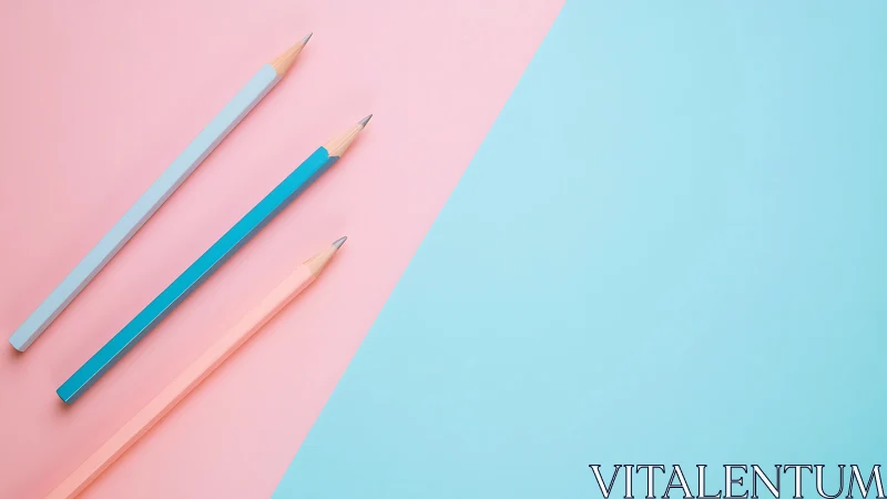 Pastel pencils plotting lines across a cotton candy split sky.