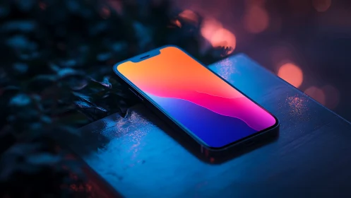 Stunning Gradient Display Glows in Neon Glow