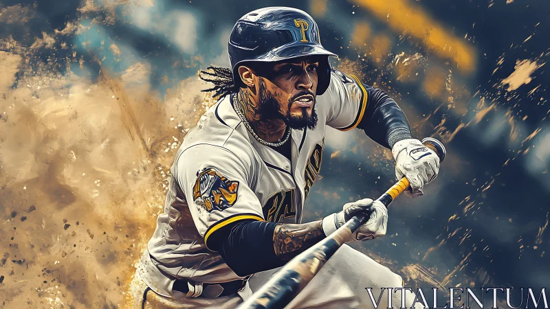 Lightning swings carve molten arcs through painted ballpark dust