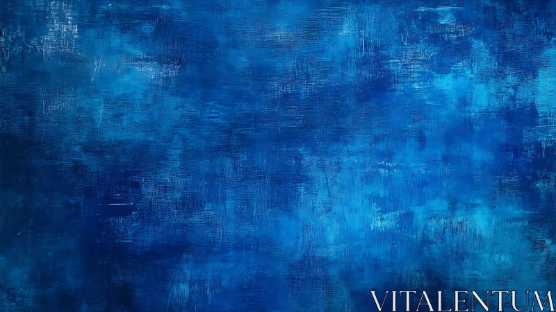 Cobalt blue abstract field renders layered textured depth