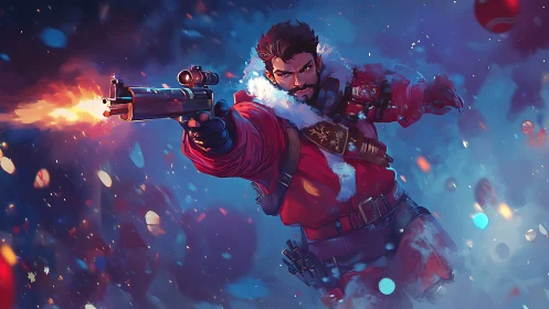 Red Operative Defies Gravity in Explosive Action Surge