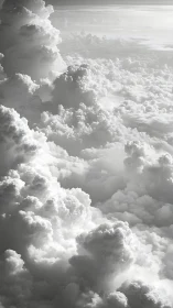 Soft towers of sunlight drifting through endless clouds.