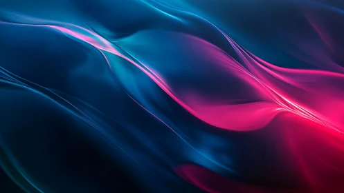 Birefringent neon wave gradients form fluid spectral light ribbons