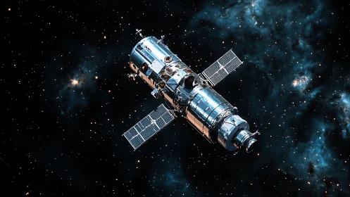 Space telescope satellite orbits in star-dense deep space