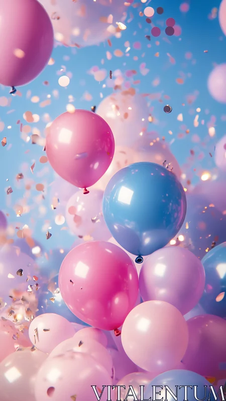 Confetti Dreams Take Flight in Neon Bubble Paradise.