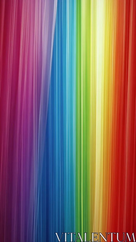 Vertical multicolor streaks form continuous rainbow gradient