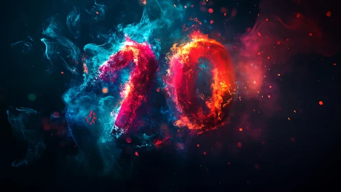 Chromatic Collision: Where Molten Passion Crashes Into Electric Serenity