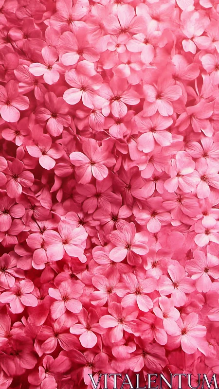 Dense pink geranium cluster in full bloom.