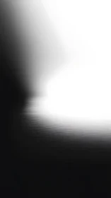 High contrast radial gradient with banded light bloom transition