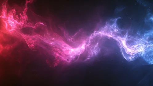 Bipolar nebular currents trace a luminous magenta energy bridge